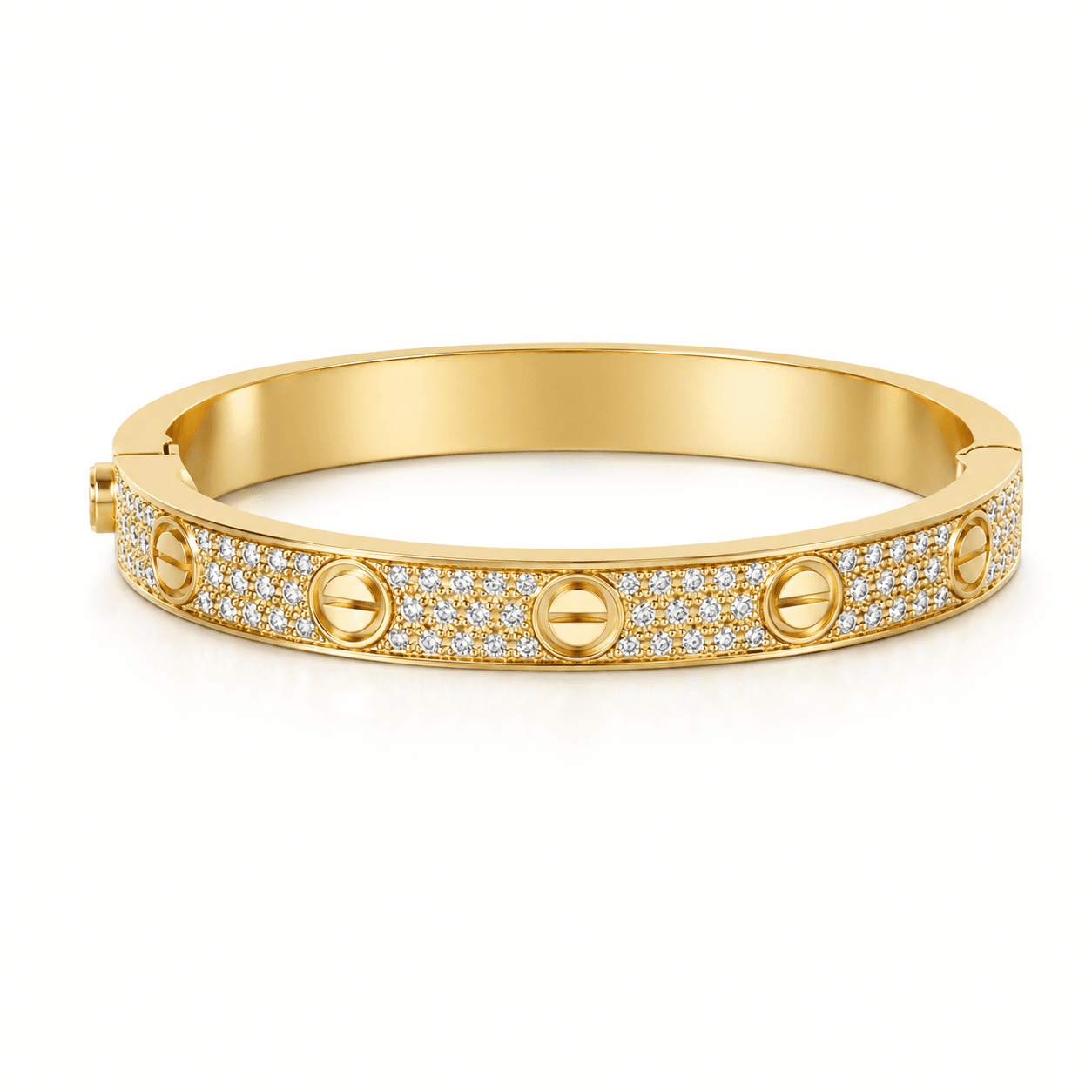 Opal New York Full Pave Curved Bracelet